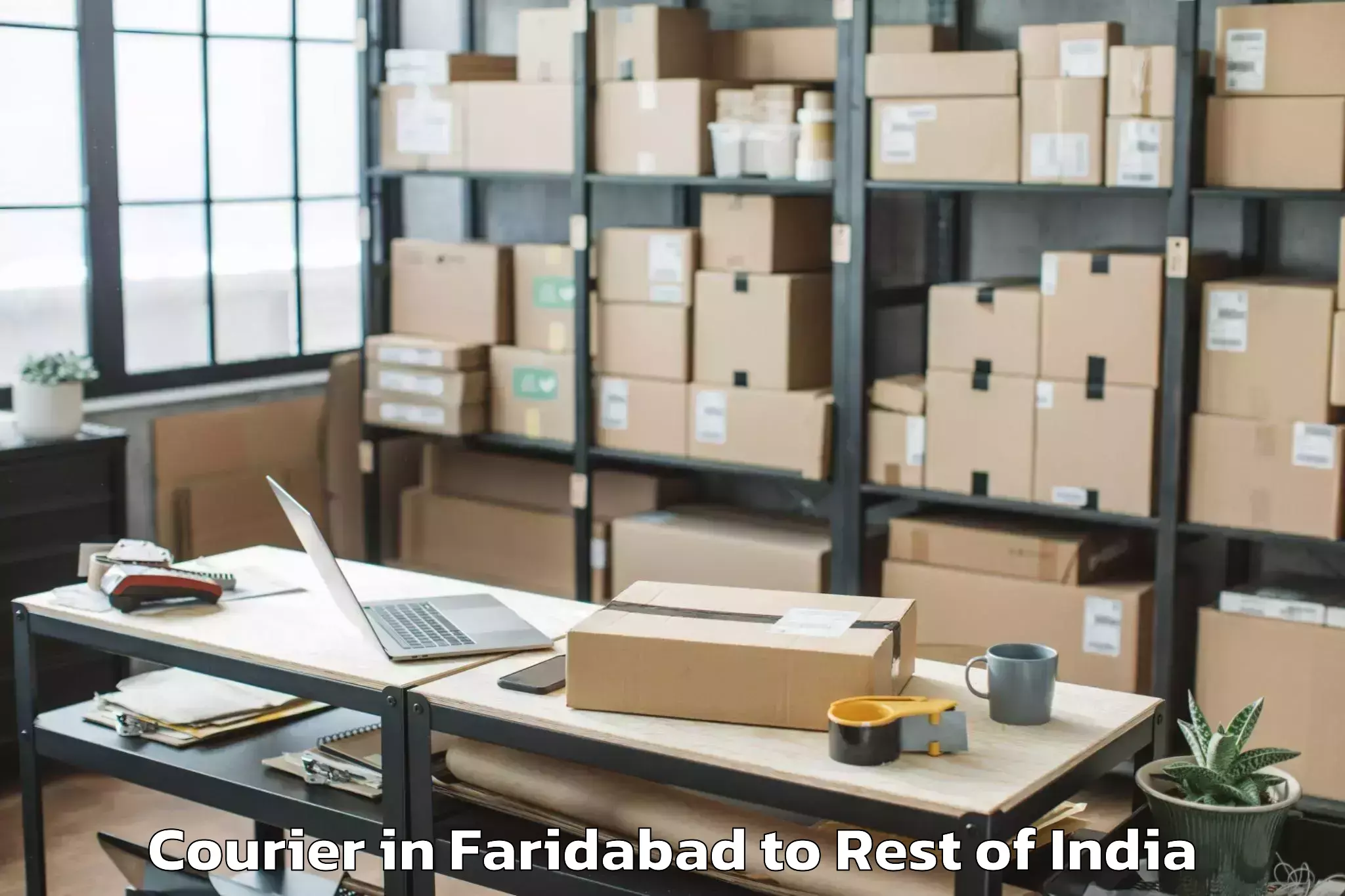 Affordable Faridabad to Damhal Hanjipora Courier